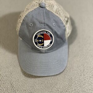 Southern Tide North Carolina Patch Performance Trucker Hat Gray Adjustable NC‎